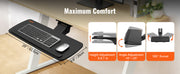 Bild in Galerie-Viewer laden, Amocart Keyboard Tray under Desk Adjustable Height & Angle Keyboard Tray Slide out & Holder for Typing in Home and Office Work