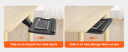 Bild in Galerie-Viewer laden, Amocart Keyboard Tray under Desk Adjustable Height & Angle Keyboard Tray Slide out & Holder for Typing in Home and Office Work