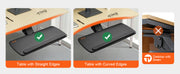 Bild in Galerie-Viewer laden, Amocart Keyboard Tray under Desk Adjustable Height & Angle Keyboard Tray Slide out & Holder for Typing in Home and Office Work