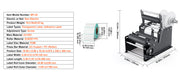 Bild in Galerie-Viewer laden, SucceBuy Manual Round Bottle Labeling Machine 15-20pcs/min Adjustable Labeler for Bottles Dia 0.78-4.72 in (with Pressing Bar)