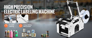 Load image into Gallery viewer, Amocart Semi-Automatic Round Bottle Labeling Machine 20-50pcs/min Electric Label Applicator for Bottles Diameter 0.78-4.72in