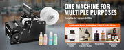 Load image into Gallery viewer, Amocart Manual Round Bottle Labeling Machine 15-20pcs/min Adjustable Labeler for Bottles Dia 0.78-4.72 in (with Pressing Bar)