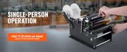 Load image into Gallery viewer, Amocart Manual Round Bottle Labeling Machine 15-20pcs/min Adjustable Labeler for Bottles Dia 0.78-4.72 in (with Pressing Bar)