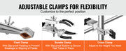 Charger l'image dans la visionneuse de galerie, Amocart Lab Stand Support Laboratory Retort 2 Sets Steel Lab Stand 23.6" Rod Includes Flask Clamps Burette Clamps&Cross Clamps