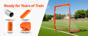 Bild in Galerie-Viewer laden, Amocart 4/6FT Lacrosse Goal Small Kids Folding Portable Iron Frame Backyard Training Equipment For Youth Training Orange