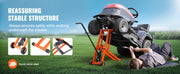 Load image into Gallery viewer, SucceBuy Lawn Mower Lift with Hydraulic/Threaded jack, 500/880 Lbs Adjustable Movable Lawn Lifter for Lawn Mower Garden Tractor