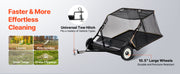 Bild in Galerie-Viewer laden, Amocart 52 in Tow Behind Lawn Sweeper 26 cu.ft. Yard Sweeper Adjustable Sweeping Height with Dumping Rope for Grass Clippings