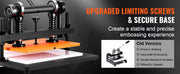 Load image into Gallery viewer, SucceBuy Leather Cutting Machine Embossing Plate Manual Die Cutter 0.47 in Pressure Stroke Leather Embossing Machine