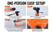 Load image into Gallery viewer, SucceBuy Laser Level Tripod 1/4"-20 & 5/8"-11 Thread Mount 40.94-133.85in Height Adjustment with Level Bubble & Heavy-duty Stand