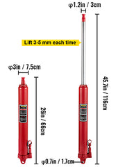Charger l'image dans la visionneuse de galerie, Amocart Hydraulic Jack 3/4/8/12 Ton Car Hydraulic Long Ram Jack Manual Engine Lift Hoist Cherry Picker Mechanical Workshop Tool
