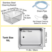 Load image into Gallery viewer, SucceBuy 10L 30L Ultrasonic Cleaner 28/40khz Dual Frequency Digital Portable Washing Machine Ultrasound Cleaner Home Appliance