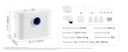 Load image into Gallery viewer, SucceBuy Macerator Pump 500W/700W/900W/1200W Waste Water Disposal Upflush Machine for Toilet, Basement, Shower, Laundry, Bathtub