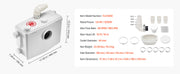 Load image into Gallery viewer, SucceBuy Macerator Pump 500W/700W/900W/1200W Waste Water Disposal Upflush Machine for Toilet, Basement, Shower, Laundry, Bathtub
