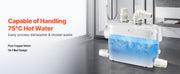 Load image into Gallery viewer, Amocart Macerator Pump 500W 29GPM Flow 26ft/8 m Head Wall-Hung Toilet Pump, 4 Water Inlets Waste Water Disposal Upflush Machine