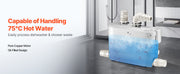 Load image into Gallery viewer, SucceBuy Macerator Pump 500W 29 GPM Flow 26ft/8m Head Sewerage Toilet Pump for Kitchen, Basement, Shower, Sink, Laundry, Bathtub