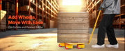 Load image into Gallery viewer, Amocart 8800 lbs Machinery Moving Skat Dolly with 360° Cap & PU Swivel Rollers Industrial Machine Mover for Warehouse Workshop