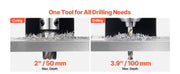Load image into Gallery viewer, Amocart Magnetic Drill Press Portable Mag Drill Press Adjustable Speed for Metal Surface Industrial and Home Improvement Orange