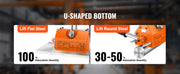 Load image into Gallery viewer, SucceBuy 100KG-2000KG Permanent Magnetic Lifter Pulling Capacity 2.5 Safety Factor Neodymium & Steel Lifting Magnet Lift Magnets