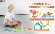 Load image into Gallery viewer, Amocart 32PCS Light Magnetic Tiles Building Blocks Magnet Educational STEM Sensory Stacking Toys for Toddlers Boys Girls Gifts