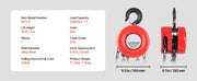 Load image into Gallery viewer, SucceBuy 1T/2T Hand Chain Hoist Manual Chain Block with 8/10/20 ft Lifting Height Pulley Hoist for Garage Warehouse Machinery