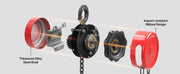 Charger l'image dans la visionneuse de galerie, Amocart 1T/2T Hand Chain Hoist Manual Chain Block with 8/10/20 ft Lifting Height Pulley Hoist for Garage Warehouse Machinery