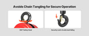 Load image into Gallery viewer, SucceBuy 1T/2T Hand Chain Hoist Manual Chain Block with 8/10/20 ft Lifting Height Pulley Hoist for Garage Warehouse Machinery