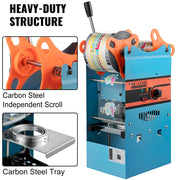 Load image into Gallery viewer, SucceBuy Manual Cup Sealer Machine 300-500 Cup/h with Heating Technology Boba Tea Cup Sealing Machine for 90/95mm Cup Diameter