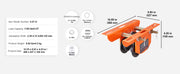 Load image into Gallery viewer, Amocart Electric Hoist Manual Trolley 0.5/1 Ton Capacity for PA200 PA250 PA300 PA400 PA500 Push Beam Trolley with Dual Wheels