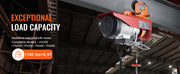 Load image into Gallery viewer, Amocart Electric Hoist Manual Trolley 0.5/1 Ton Capacity for PA200 PA250 PA300 PA400 PA500 Push Beam Trolley with Dual Wheels