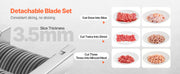 Load image into Gallery viewer, Amocart 550W Meat Cutter Machine 350 lb/h Commercial Meat Cutting Machine Stainless Steel 3.5 mm Thickness for Home Restaurant