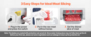 Load image into Gallery viewer, Amocart 550W Meat Cutter Machine 350 lb/h Commercial Meat Cutting Machine Stainless Steel 3.5 mm Thickness for Home Restaurant