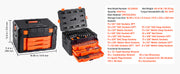 Load image into Gallery viewer, Amocart Mechanics Tool Set and Socket Set 450 Pcs 1/4 3/8 1/2 inch Drive Deep and Standard Sockets w/ Bits Wrenches Accessories