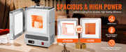 Load image into Gallery viewer, Amocart Tabletop Kiln Melter 2192℉ Max Temperature Stainless Steel Gold Melting Furnace for Metal Tempering Glazing on Pottery