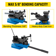Load image into Gallery viewer, SucceBuy Universal Metal Bender SBG-40 Multifunction Spiral Steel Plate Round Square Flat Bar Bending Tool for Metal Production