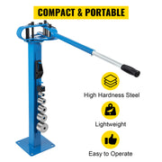 Bild in Galerie-Viewer laden, SucceBuy YP-38 Floor Mounted Bender with 7 Dies Mutifunctional 44in Telescopic Rubber Handle Copper Steel Tube Bending Tool