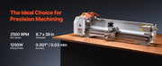 Charger l'image dans la visionneuse de galerie, Amocart 8.7 x 39 in Bench Power Metal Lathe Automatic Feed Variable Speed 1250W Brushless Motor for Processing Precision Parts
