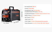 Load image into Gallery viewer, Amocart MIG Welder 130Amp Synergic Mig Welding Machine Gasless Flux Core Welder Portable Mig Welder with Digital Display Screen
