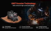 Load image into Gallery viewer, SucceBuy 5-in-1 MIG Welder 200Amp Pluse Mig Welding Machine Gas MIG/Flux Core MIG/Stick/Lift TIG/AU TIG with LCD Screen Display