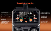 Load image into Gallery viewer, SucceBuy 5-in-1 MIG Welder 200Amp Pluse Mig Welding Machine Gas MIG/Flux Core MIG/Stick/Lift TIG/AU TIG with LCD Screen Display
