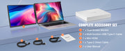Load image into Gallery viewer, Amocart 18.5 inch 1080P IPS Extended Swivel Portable Monitor for USB-C/USB-A/Mini HDMI Port with Mac/Wins/Android/Switch/PS5