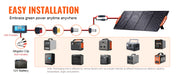 Load image into Gallery viewer, SucceBuy Portable Monocrystalline Solar Panel Foldable ETFE Charger Efficiency Panel Waterproof for Power Station Camping Hiking