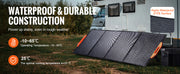 Load image into Gallery viewer, SucceBuy Portable Monocrystalline Solar Panel Foldable ETFE Charger Efficiency Panel Waterproof for Power Station Camping Hiking