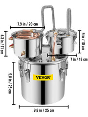 Load image into Gallery viewer, 12L 20L 30L 50L Alcohol Brewing Distiller DIY Moonshine Apparatus Stainless Steel Still Whisky Beer Brandy Home Use