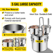 Load image into Gallery viewer, Amocart 20L 30L Water Alcohol Brewing Distiller DIY Moonshine Apparatus Stainless Steel Still Whisky Beer Brandy Home Appliance