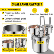 Load image into Gallery viewer, 12L 20L 30L 50L Alcohol Brewing Distiller DIY Moonshine Apparatus Stainless Steel Still Whisky Beer Brandy Home Use
