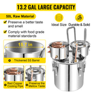 Load image into Gallery viewer, 12L 20L 30L 50L Alcohol Brewing Distiller DIY Moonshine Apparatus Stainless Steel Still Whisky Brandy Home Appliance