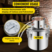 Charger l'image dans la visionneuse de galerie, Amocart Moonshine Distiller Alcohol Still 12/19/30L DIY Home Wine Brandy Whiskey Distillery Kit Essential Oil Brewing Equipment