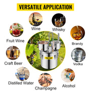 Load image into Gallery viewer, 12L 20L 30L 50L Alcohol Brewing Distiller DIY Moonshine Apparatus Stainless Steel Still Whisky Beer Brandy Home Use