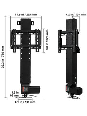 Load image into Gallery viewer, Amocart Remote TV Lift Motorized Cabinet TV Mount Bracket Electirc Actuator Lift Column DC Motor Height Adjustable Plasma LCD