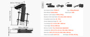 Charger l'image dans la visionneuse de galerie, Amocart Motorized TV Wall Mount for 32 to 55/65/70 Inch Adjustable TV Mount Bracket w/ Max VESA 24 x 16/24 in Up to 88-132 lbs